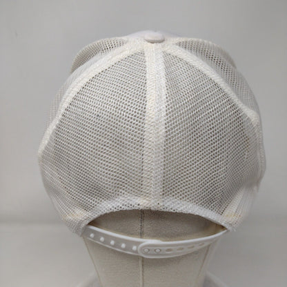 Idaho Lottery Snapback Trucker Hat Cream One Size Adjustable Mesh Back Rope
