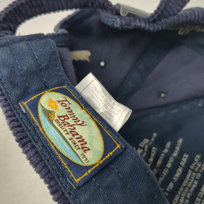 Tommy Bahama Baseball Cap Blue One Size Corduroy Silk Cotton Relax Slideback Hat