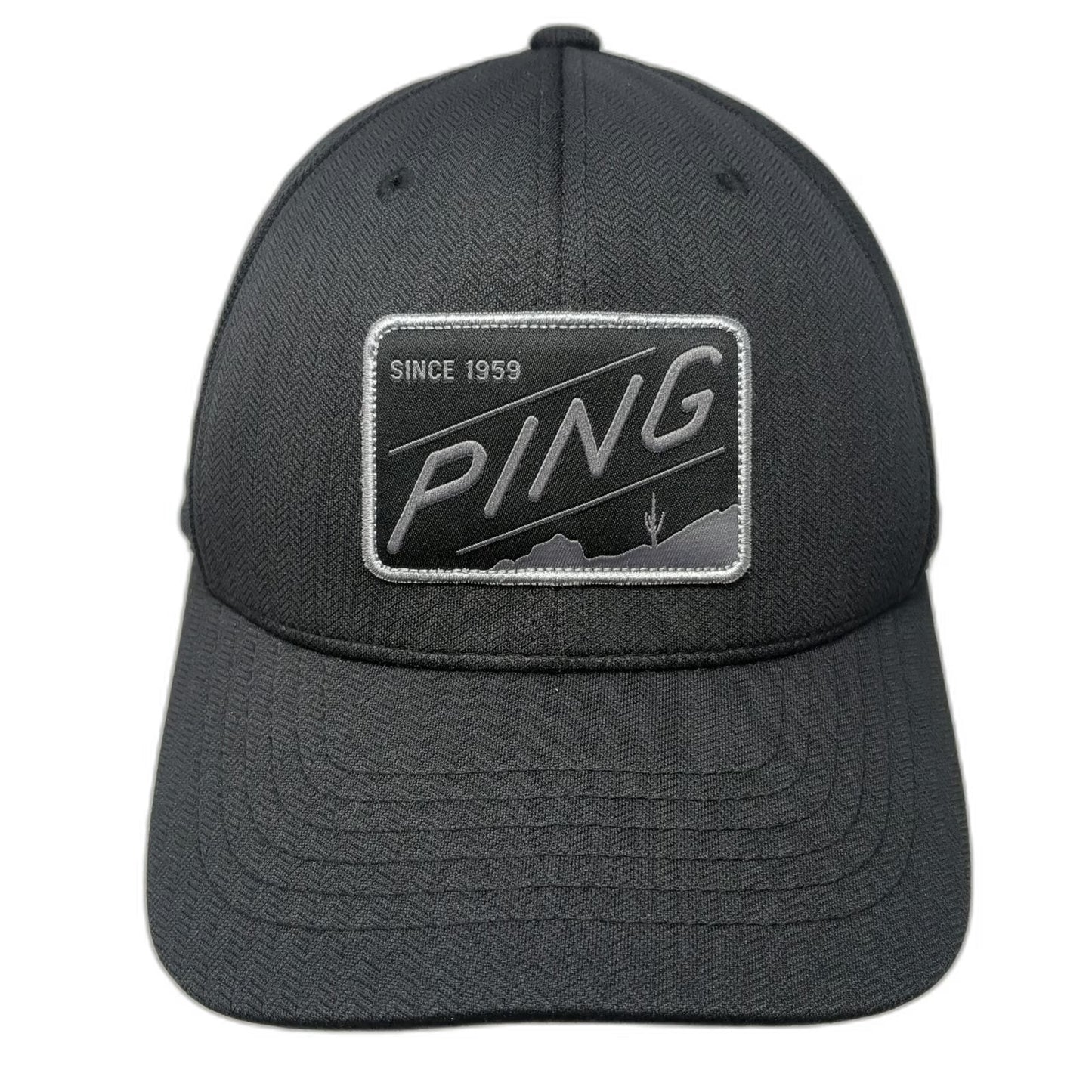 Ping Snapback Hat Black One Size Flexfit 110 Golf Play Your Best Patch Desert