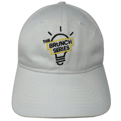 White One Size Baseball Cap Hat The Brunch Series Light Bulb Logo Strapback