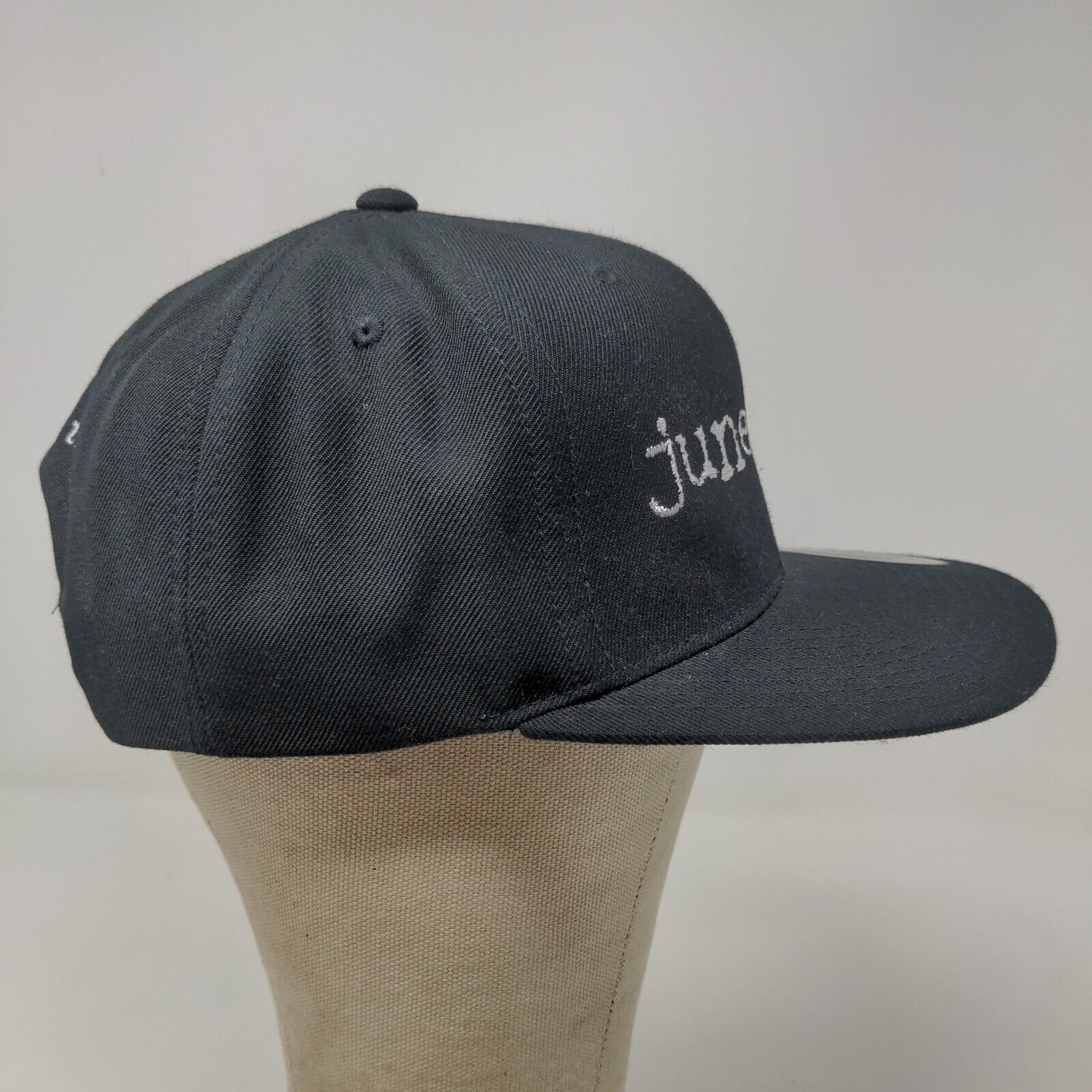 June Moss Men's Snapback Hat Black Adjustable Autographed Becca Tobin