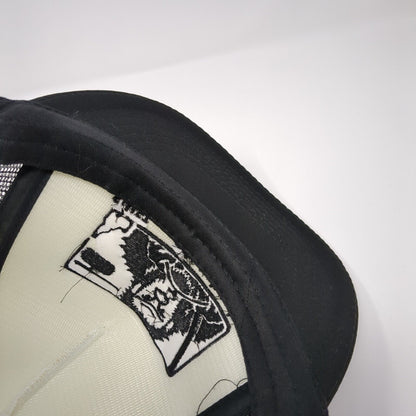 SHIFT Drive Well Idaho Snapback Trucker Hat Black One Size Mesh Back