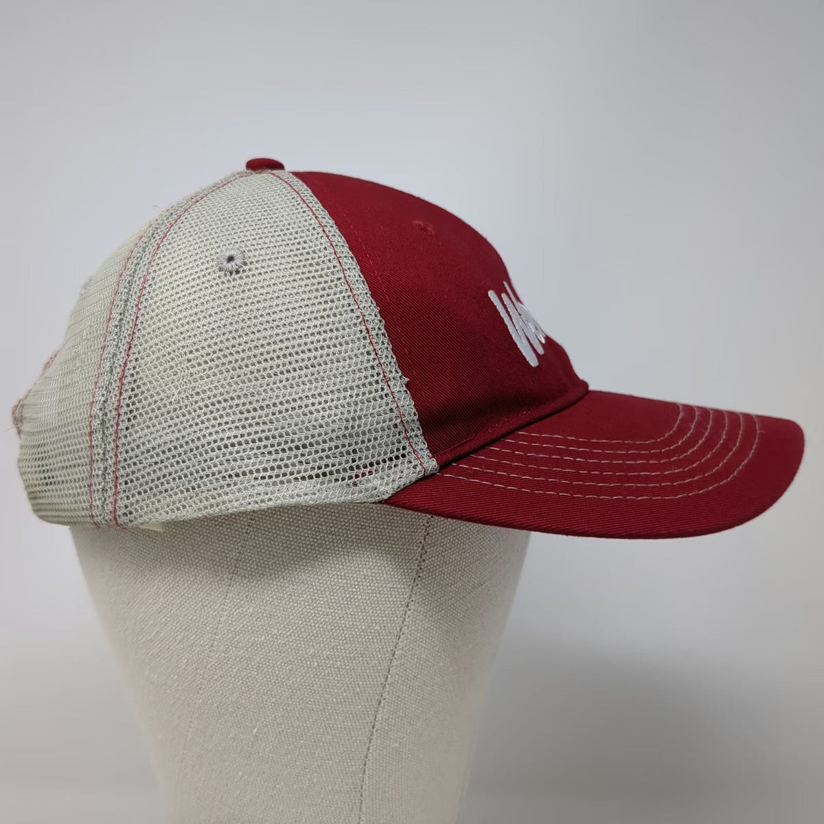Wendy's Logo Trucker Hat Red One Size Dave Thomas Foundation Adoption Snapback