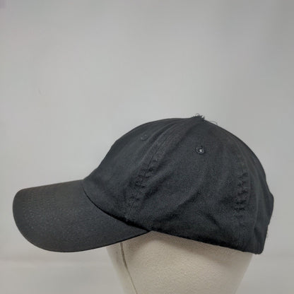 BAE Slideback Hat Black One Size Adjustable Embroidered Vented Holes 6 Panel