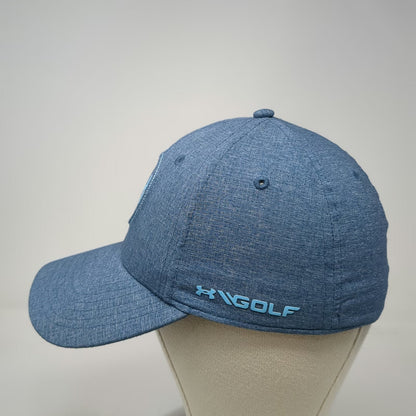 Under Armour Baseball Cap Blue L UA Golf HeatGear Performance Stretch Fit Hat
