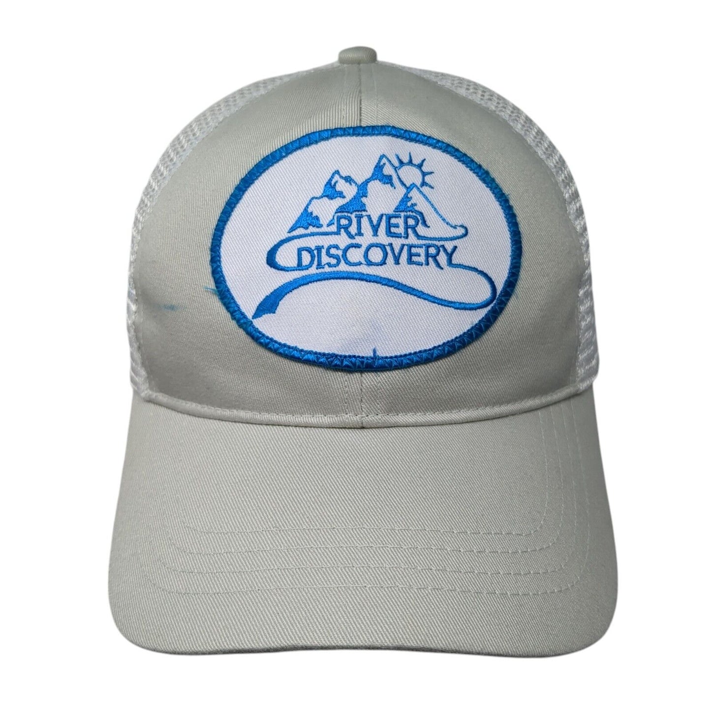 River Discovery Snapback Trucker Hat Gray OS Adjustable Mesh Back Econscious