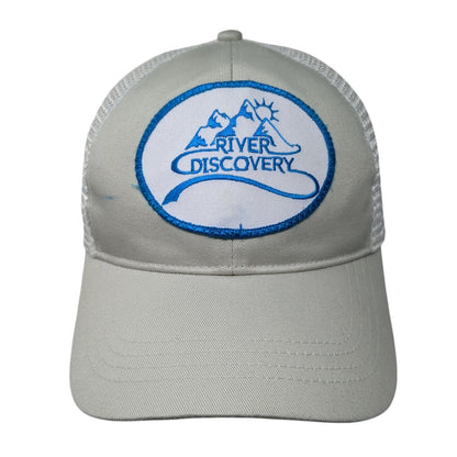 River Discovery Snapback Trucker Hat Gray OS Adjustable Mesh Back Econscious