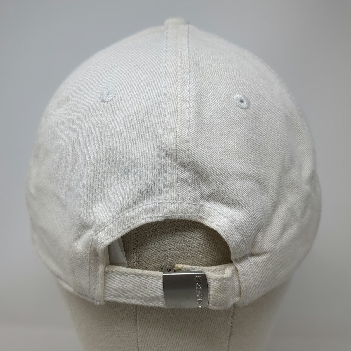 Converse Baseball Cap White One Size Chuck Taylor All Star Patch Slideback Hat