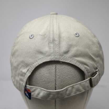 Denver Broncos NFL Team Apparel Cap Hat Beige One Size Cotton Slideback Horse