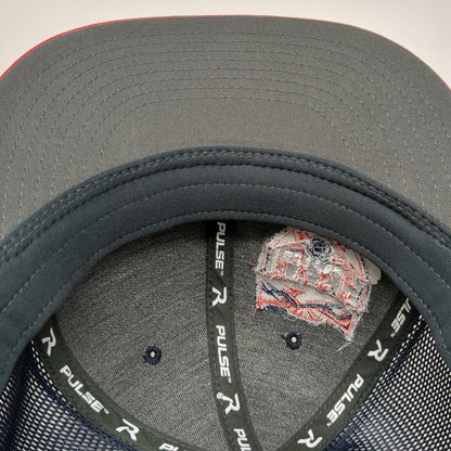Richardson Baseball Cap Blue Red Size M PVSC United Soccer Mesh Performance Hat