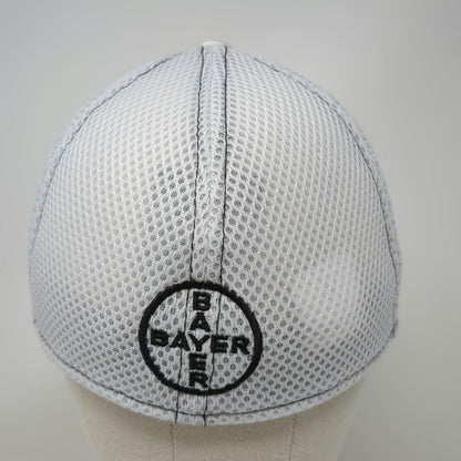 New Era Baseball Cap White L Bayer Mindful Matters Mesh Stretch Fit 39THIRTY Hat