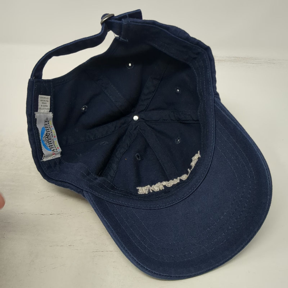 Fahrenheit Yellowstone National Park Bear Blue One Size Baseball Cap Hat Cotton