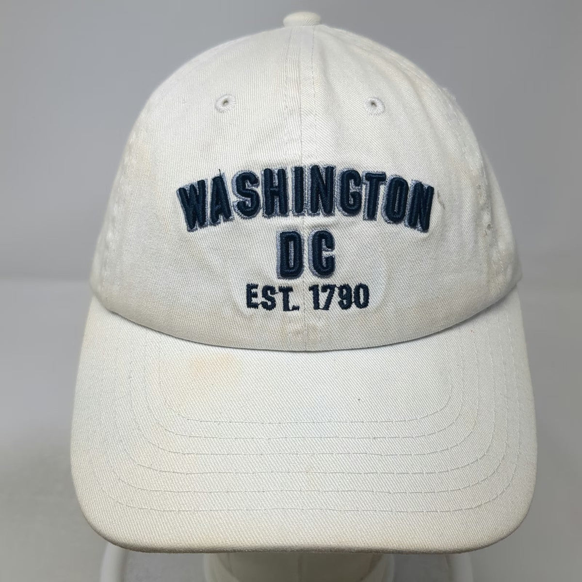 by elidan Washington DC Est 1790 White One Size Baseball Cap Slideback Hat