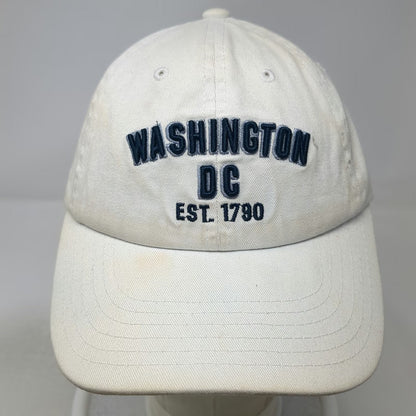 by elidan Washington DC Est 1790 White One Size Baseball Cap Slideback Hat