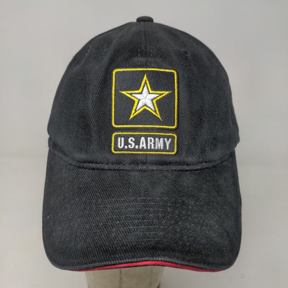 U.S. Army Top Fuel Drag Racing Team Men's Snapback Hat Black Embroidered Logo