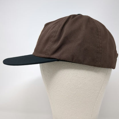 Brixton 5 Panel Brown One Size Snapback MFG Company Patch Flat Bill Logo Hat