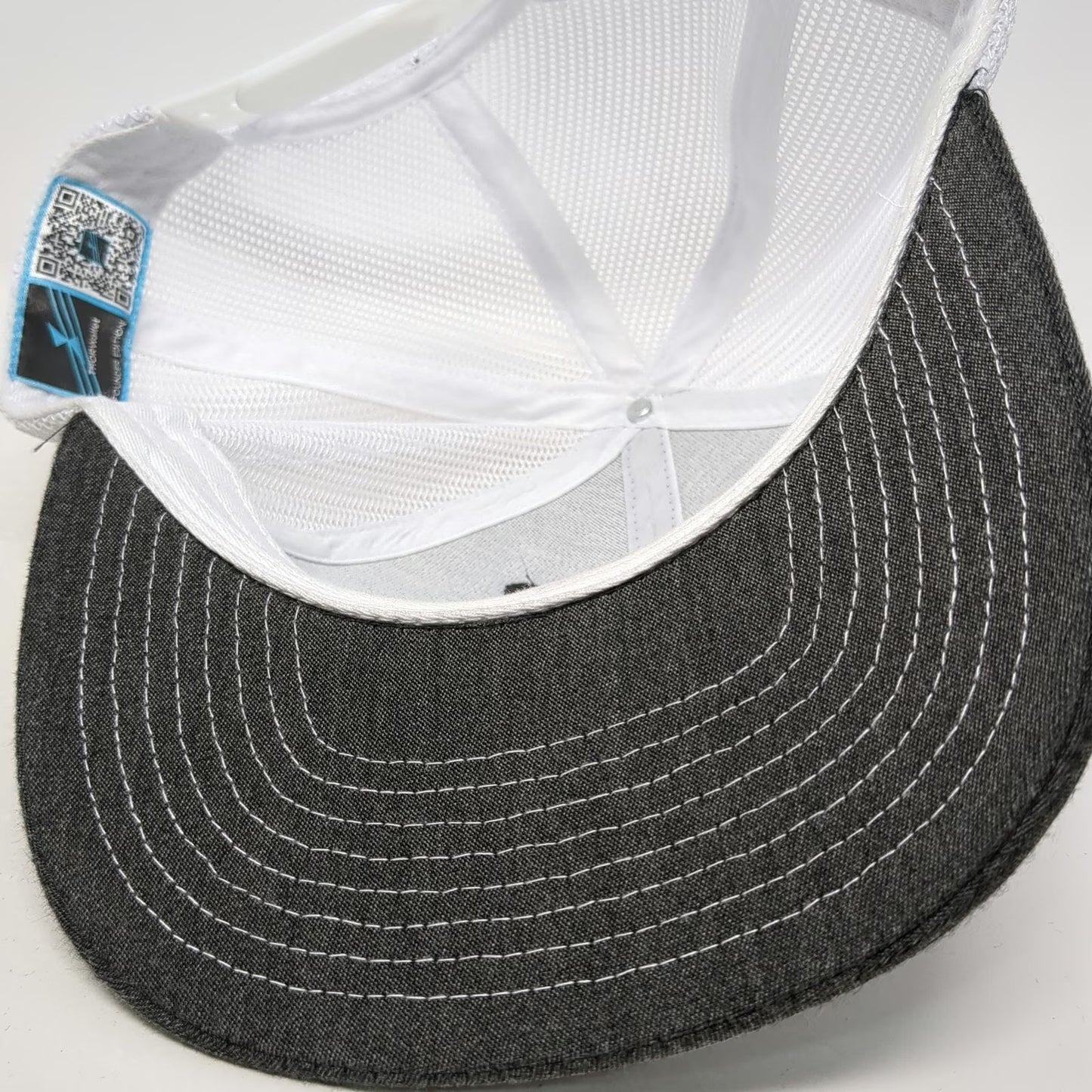Gray White Blue Trucker Hat One Size THORWallet Founder Edition Snapback Mesh