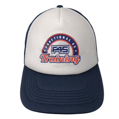 Functional F45 Training Snapback Mesh Back Trucker Hat Blue One Size
