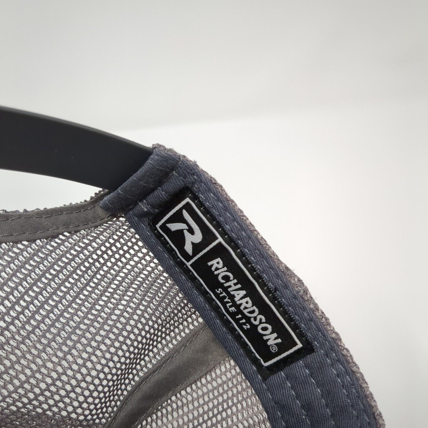 LCS Snapback 112 Trucker Hat Gray One Size Adjustable Mesh Back Richardson