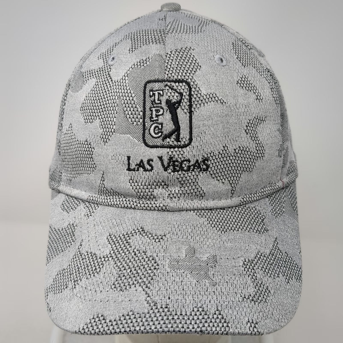 Imperial Snapback Hat Gray One Size TPC Las Vegas Golf Rope Camo Knit Polyester