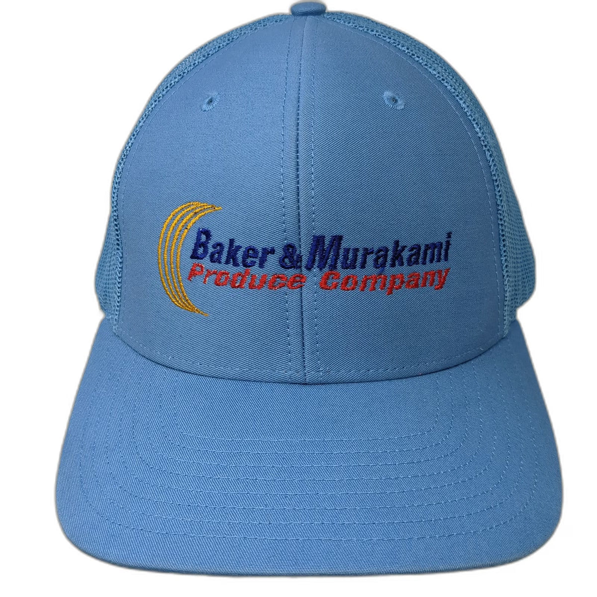 Richardson Trucker Hat Blue One Size Baker Murakami Produce Company Mesh Back