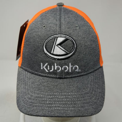 Kubota Baseball Cap Gray Orange One Size Idaho Tractor Inc Strapback Hat Logo