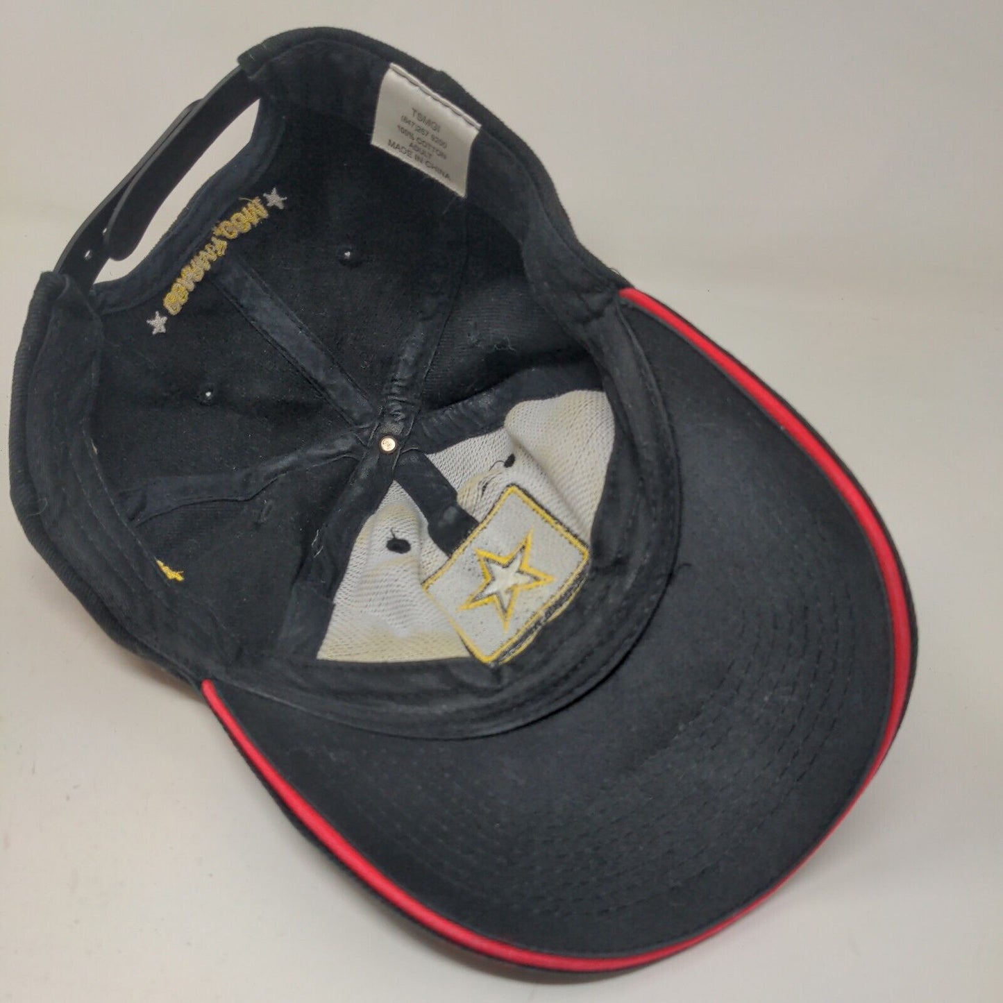 U.S. Army Top Fuel Drag Racing Team Men's Snapback Hat Black Embroidered Logo