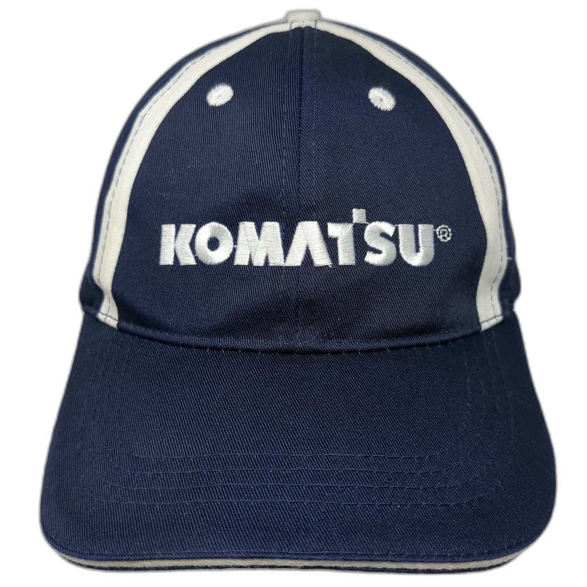 Komatsu Logo Baseball Cap Blue One Size Strapback Construction Machinery Hat