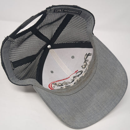 Pro Caliber Motorsports Snapback Trucker Hat Gray One Size Mesh Back