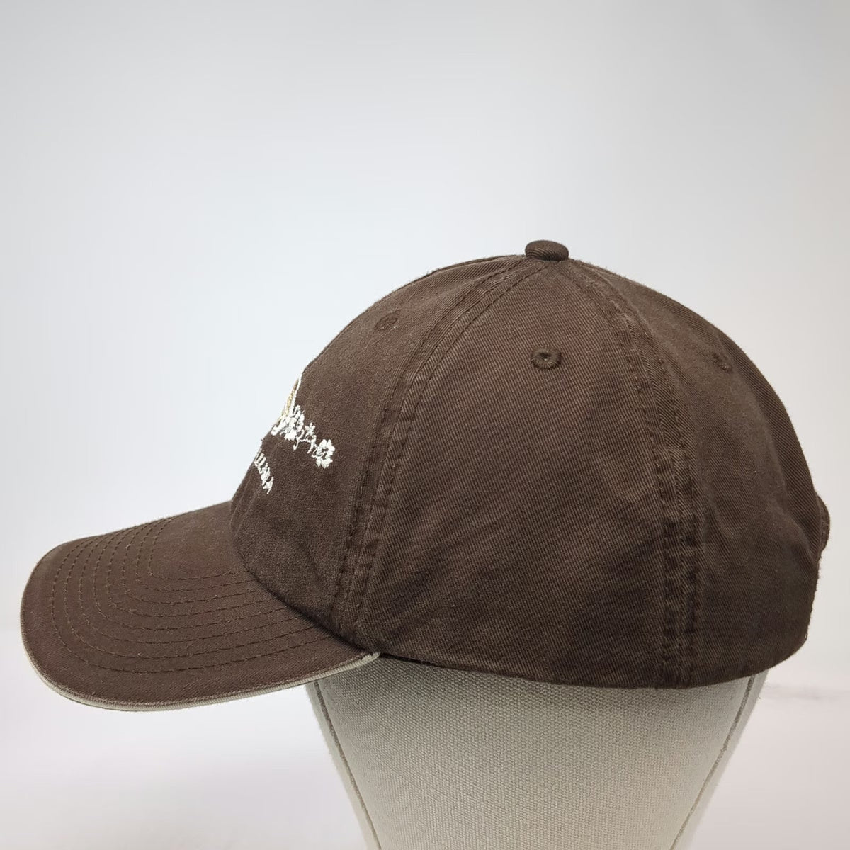 Invasion Baseball Cap Brown Gold One Size Puerto Vallarta Souvenir Hat Slideback