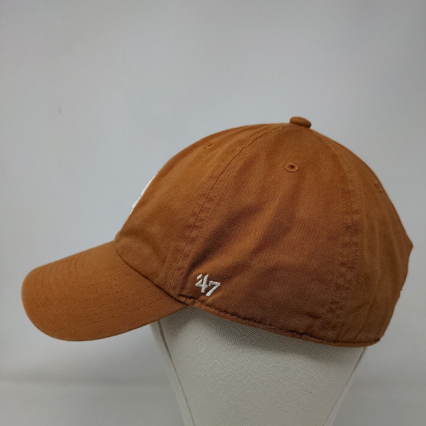 '47 Brand Men's Slideback Hat Orange OSFA Embroidered LA Dodgers Logo Cotton