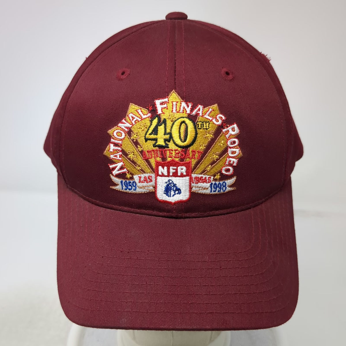 Rodeo America Snapback Red OSFM National Finals Rodeo NFR 40th Anniversary hat