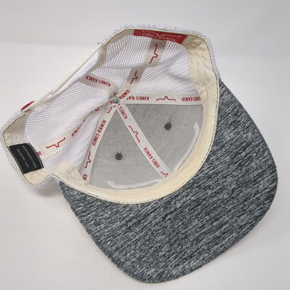 Kimes Ranch Snapback Mesh Back Trucker Hat Gray One Size Embroidered