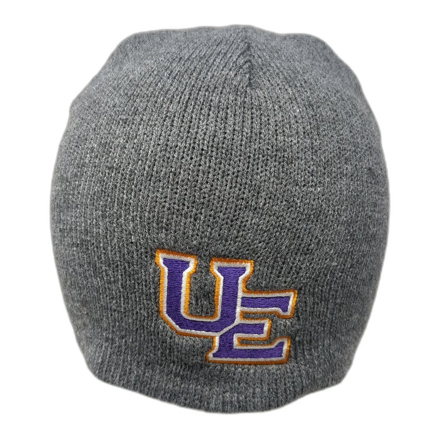 Port & Company Evansville Purple Aces NCAA Beanie Gray One Size Hat UE Logo Knit