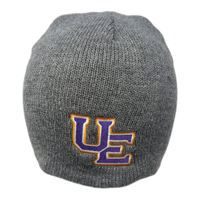 Port & Company Evansville Purple Aces NCAA Beanie Gray One Size Hat UE Logo Knit