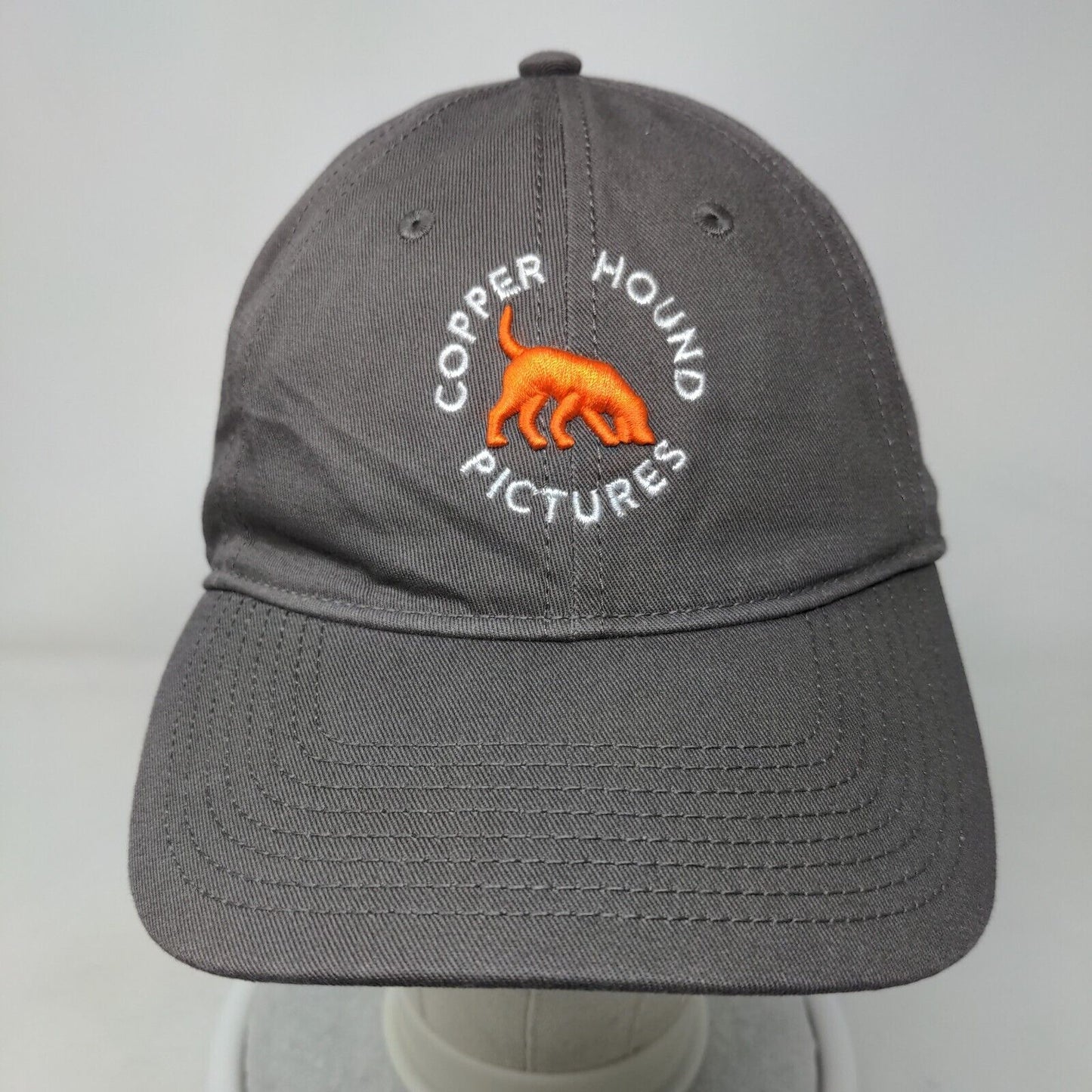 Copper Hound Pictures Slideback Hat Gray OSFM Adjustable Embroidered The Game