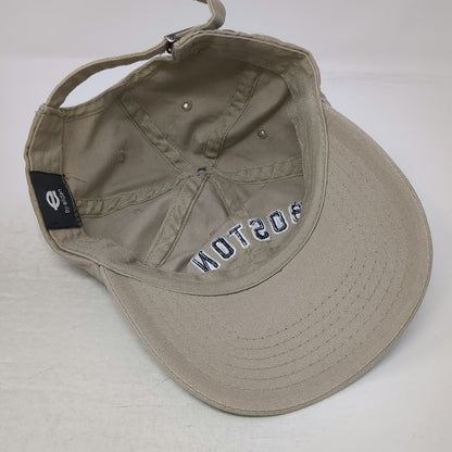 by elidan Baseball Cap Beige One Size Boston Est 1630 Embroidered Cotton Hat