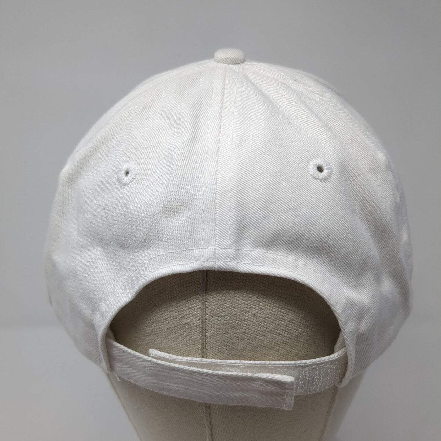 Unbranded Strapback Hat White One Size Adjustable Embellished Rhinestone