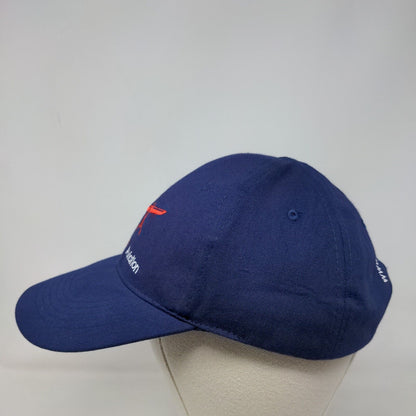 Gleim Aviation Strapback Hat Blue One Size Embroidered Adjustable