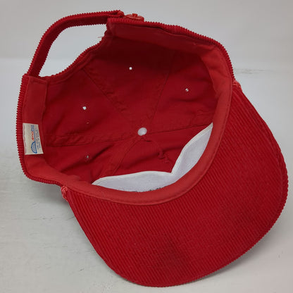 AmaPro 5 Panel Red Hat One Size Corduroy Rope Brim AGA Frigoscandia Strapback