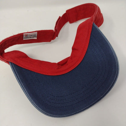 International Economic Summit Strapback Visor Hat Multi OSFA Colorblock