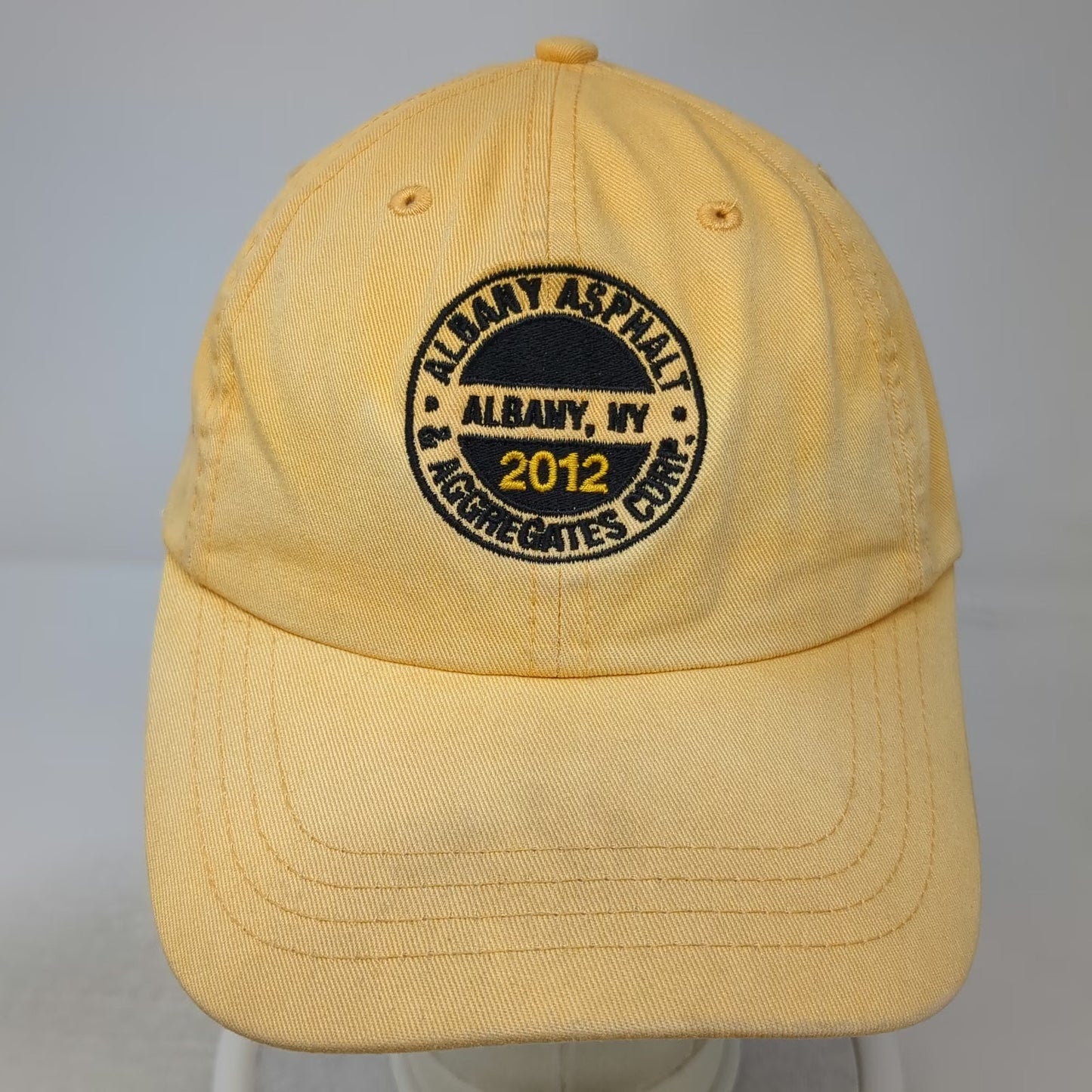 Albany Asphalt Aggregates Corp NY 2012 Flag Yellow One Size Baseball Cap Hat
