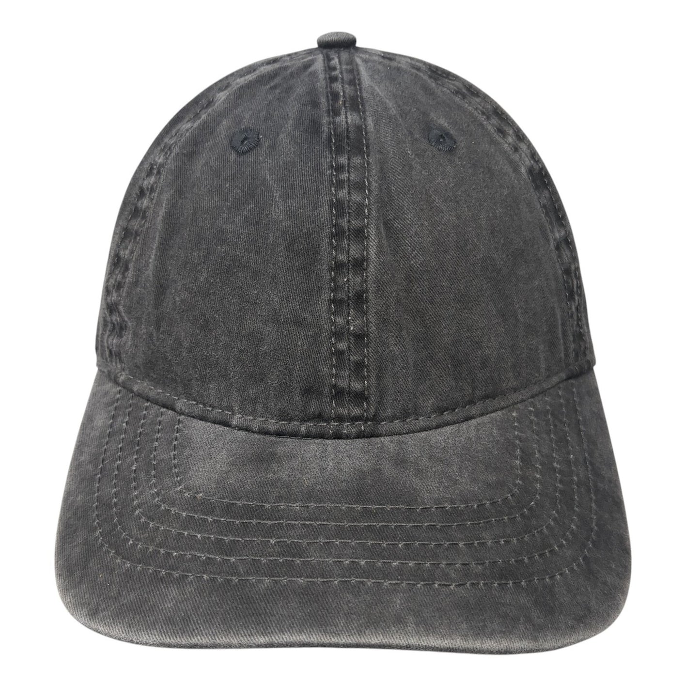 Unbranded Slideback Baseball Cap Gray One Size Adjustable 6 Panel Blank