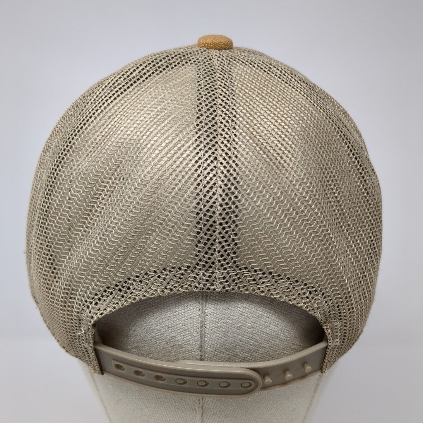 Ducks Unlimited Est 1937 Snapback Trucker Hat Brown OS Adjustable Mesh Back OC