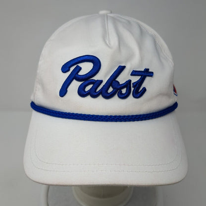 Pabst Snapback Rope Hat White One Size Adjustable American Needle