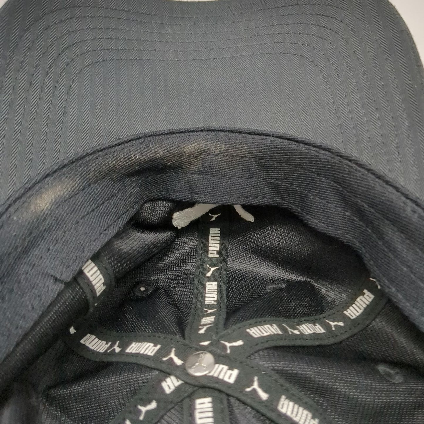 Puma Baseball Cap Black One Size Embroidered Cat Logo Slideback Polyester Hat