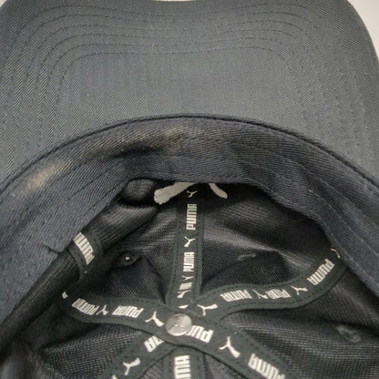 Puma Baseball Cap Black One Size Embroidered Cat Logo Slideback Polyester Hat