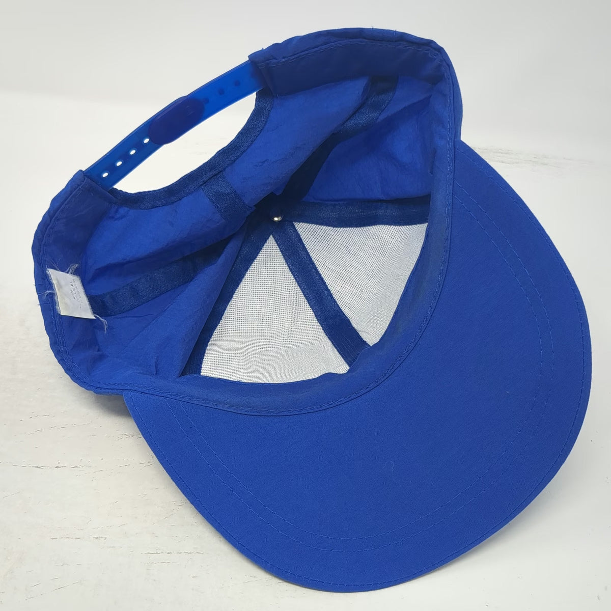 Jewel Inc Blue Snapback Hat One Size Nylon Patch Logo Unstructured 6 Panel