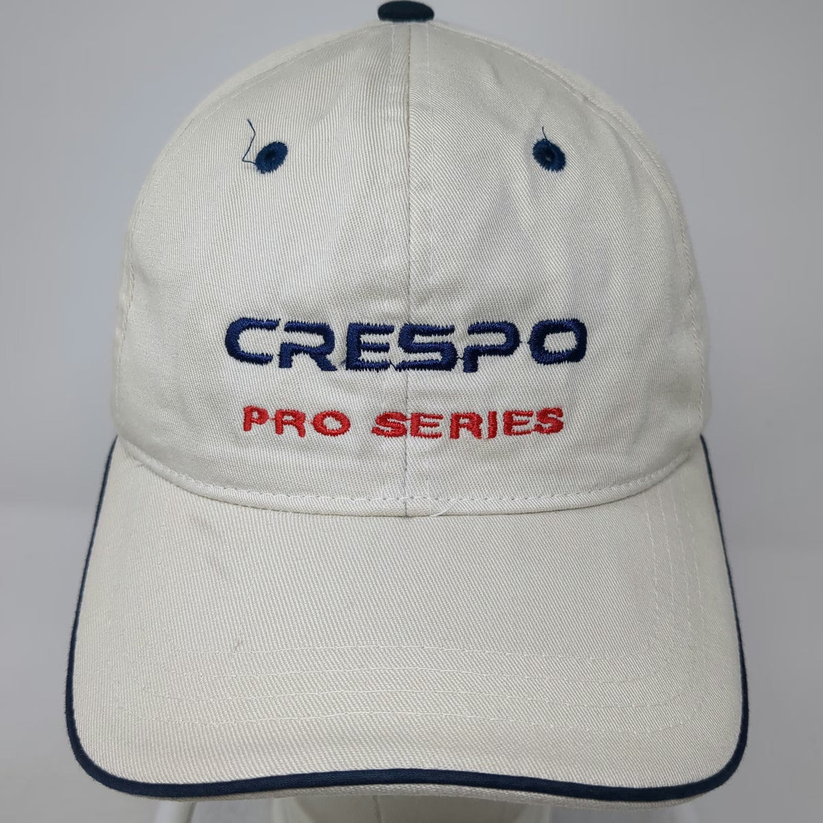 Crespo Pro Series Gloves Baseball Cap Beige Blue Red One Size Strapback Hat