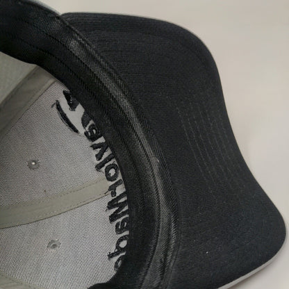 Taylor Made Fitted Hat Gray Size L/XL Breathable Vented Holes 6 Panel